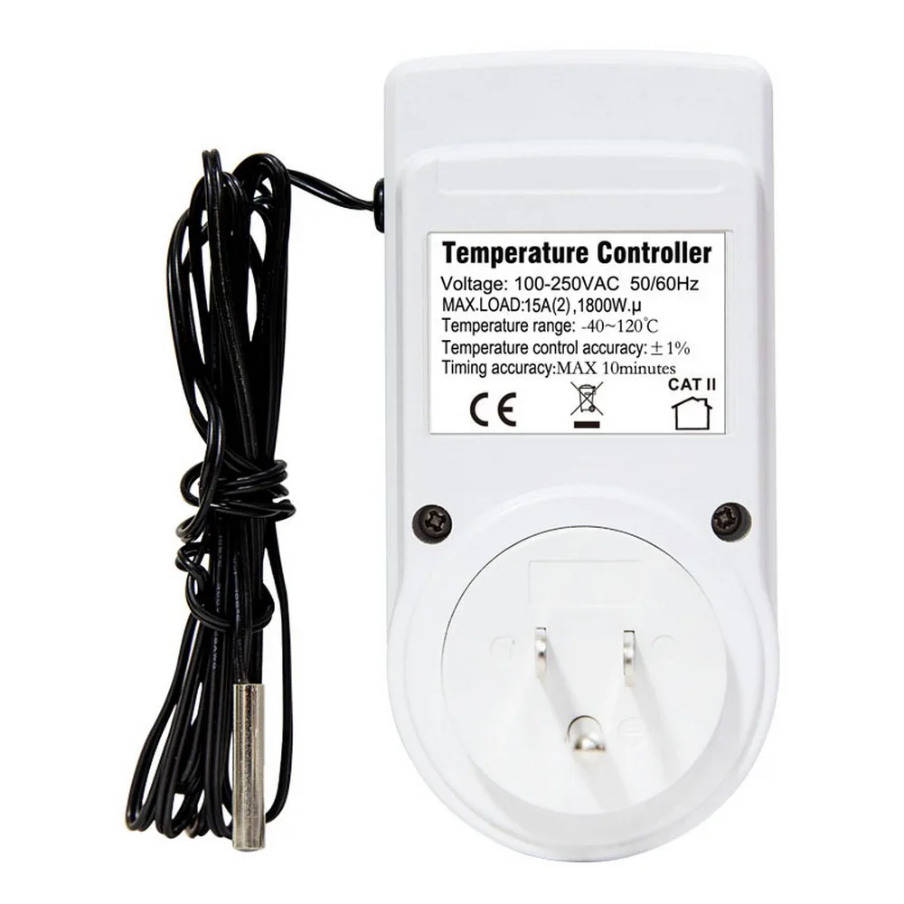Imagem -06 - Controlador de Temperatura Digital Sensor Termostato sem Fio Multifuncional Tomada com Temporizador ue Eua Reino Unido au fr Plug