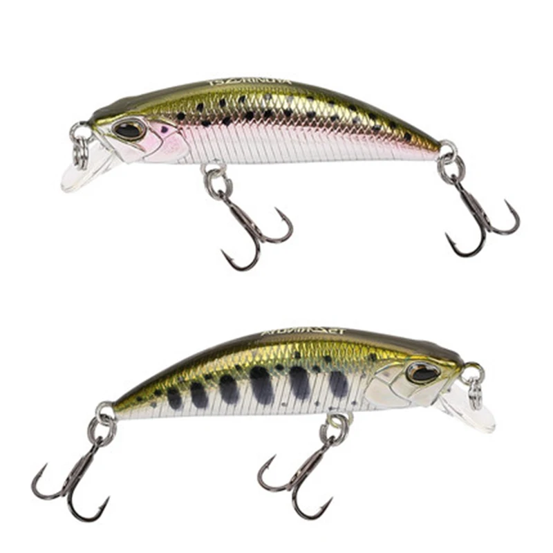 TSURINOYA DW63 50mm/5g Sinking Minnow Hard bait Fishing Lures Mini Minnow Crankbait Treble hook Artificial bait wobbles 1pcs