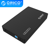 ORICO 3.5 inch External Hard Drive Enclosure SATA to USB 3.0 HDD Case with 12V/2A Power Adapter Support 18TB UASP Protocol