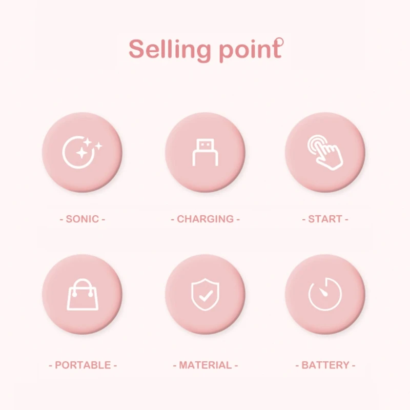 عدسات لاصقة آلة التنظيف بالموجات فوق الصوتية آلة التنظيف 12000RPM عالية التردد الاهتزاز توقيت قابلة للشحن الأنظف