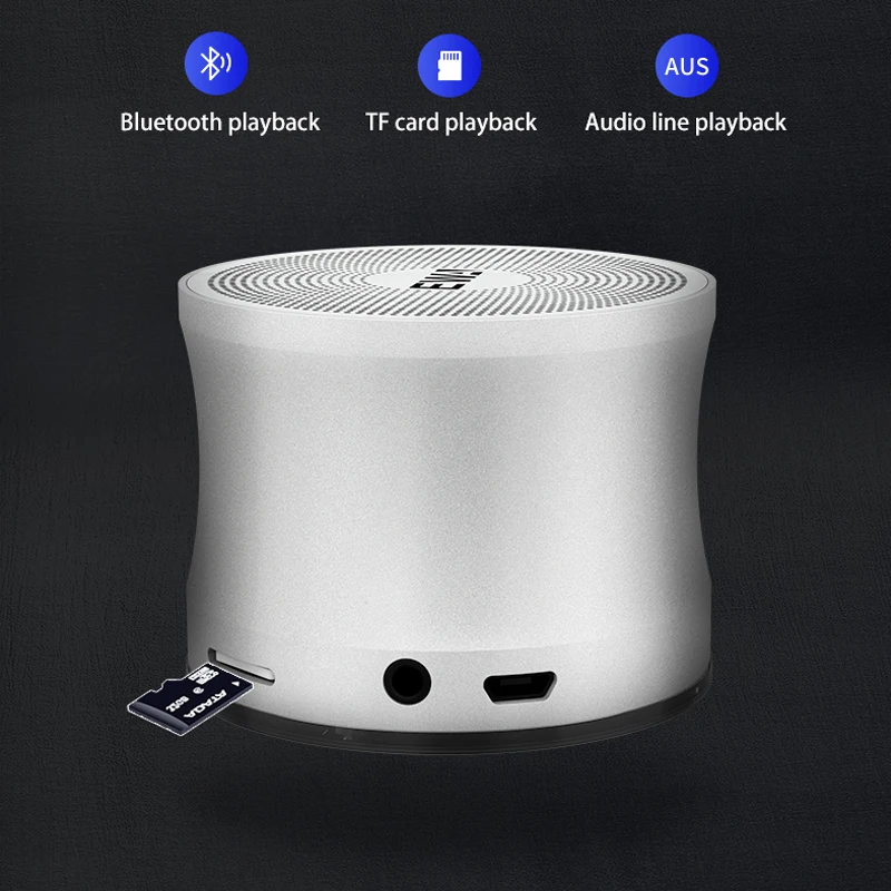 Ewa a109 alto-falantes de metal à prova dwireless água portátil sem fio bluetooth conectar 3d surround subwoofer cartão jogar alto-falante caixa de som