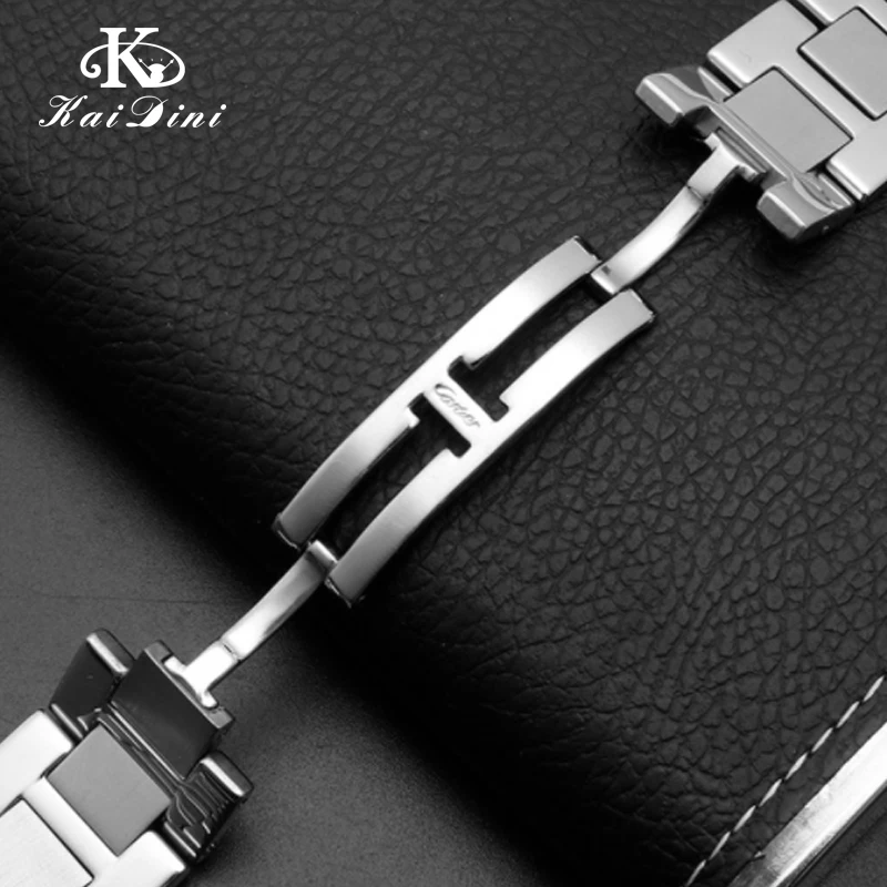 316 Stainless Steel Watch Strap for Cartier Ronde Tank Solo London Men\'s Women\'s Watchband Accessories 20mm 22mm Wrist Strap