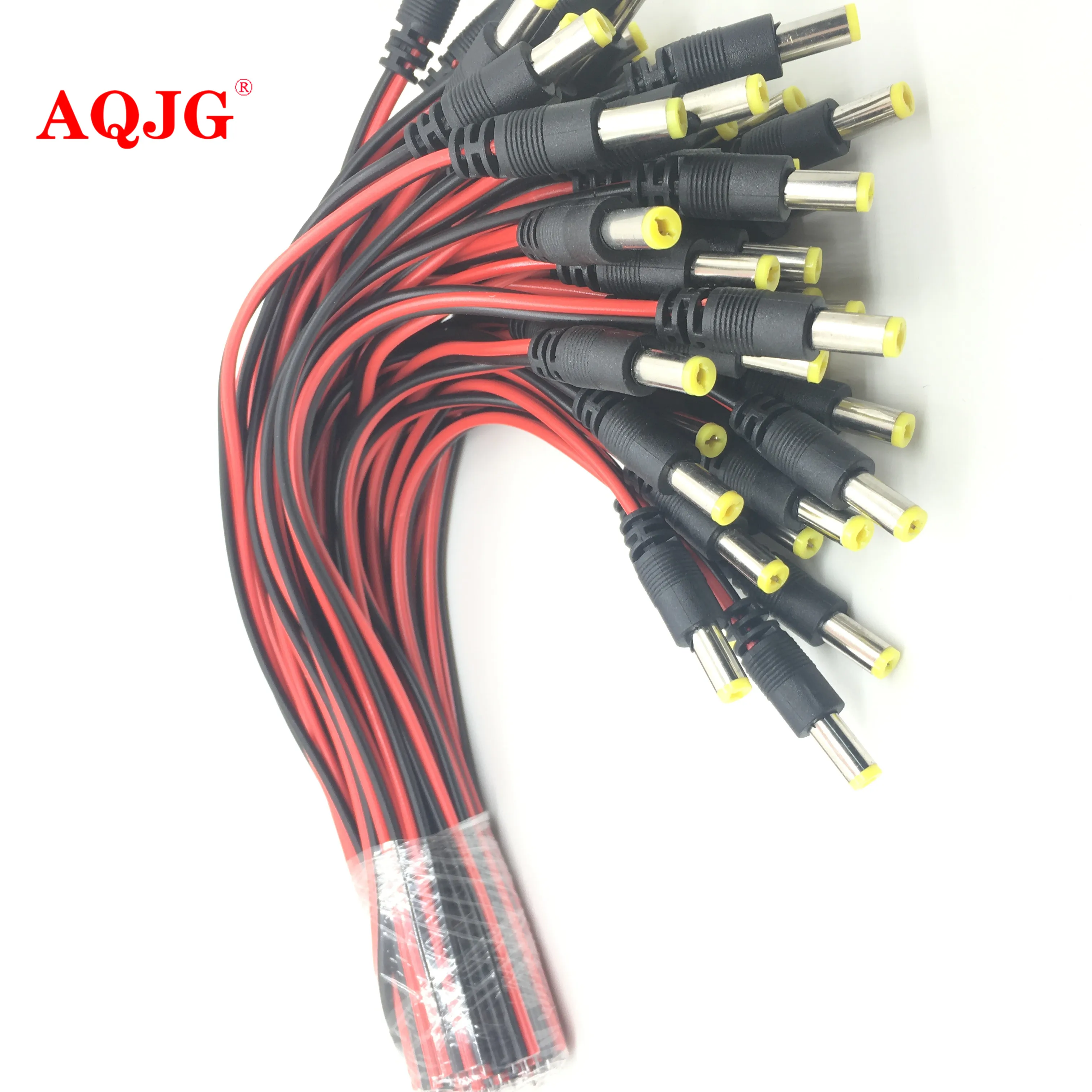 100pcs/Lot 2.1x5.5 Mm Male Female Plug 12V Dc Power Pigtail Cable Jack For Cctv Camera Connector Tail Extension 12V DC Wire