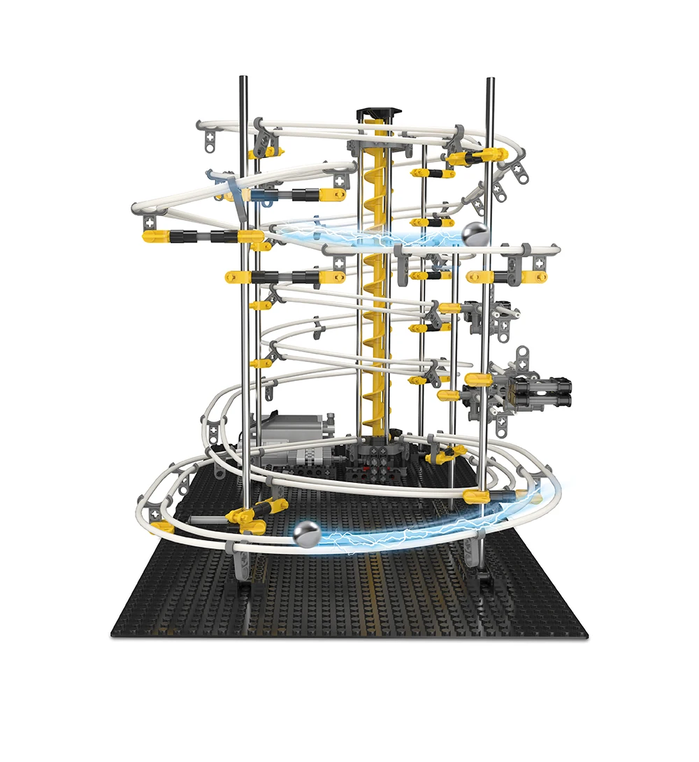 New Model Building Kit Funny Parts Space Track Roller Coaster Toys Level 1 2 3 4 DIY Spacewarp Erector Set 5500mm Sport