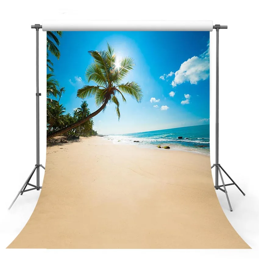 

Summer Beach Photography Backdrops Children Photo Background Custom for Photo Studio