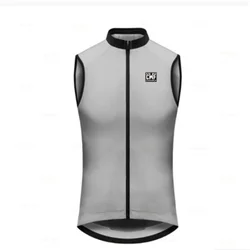 Men's Vest Cycling Clothes Zipper Summer Cycling Clothes Mountain Bike Shirt Quick-Drying UV Protection
