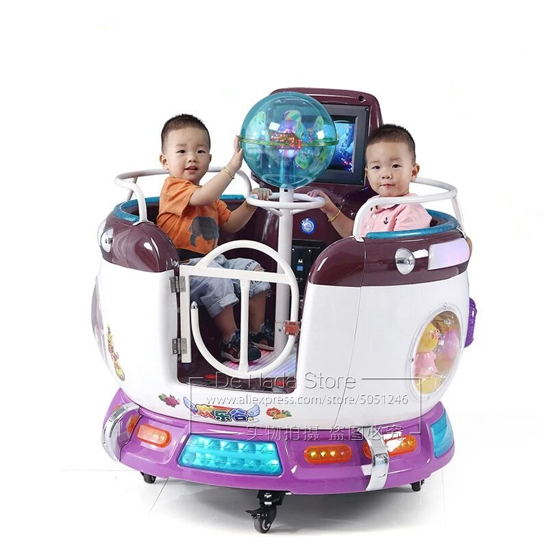 

Indoor Amusement Center Playround Children Rotating Cup Token Coin Operated Arcade Game Swing Machine Kiddie Rides