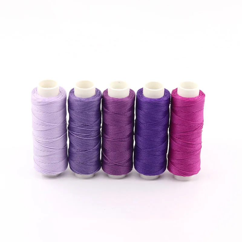 50m/roll Colorful Round Waxed Thread 0.65mm Width for DIY Leathercraft Tool Stitching Thread Shoes Handbag Luggage Accessories