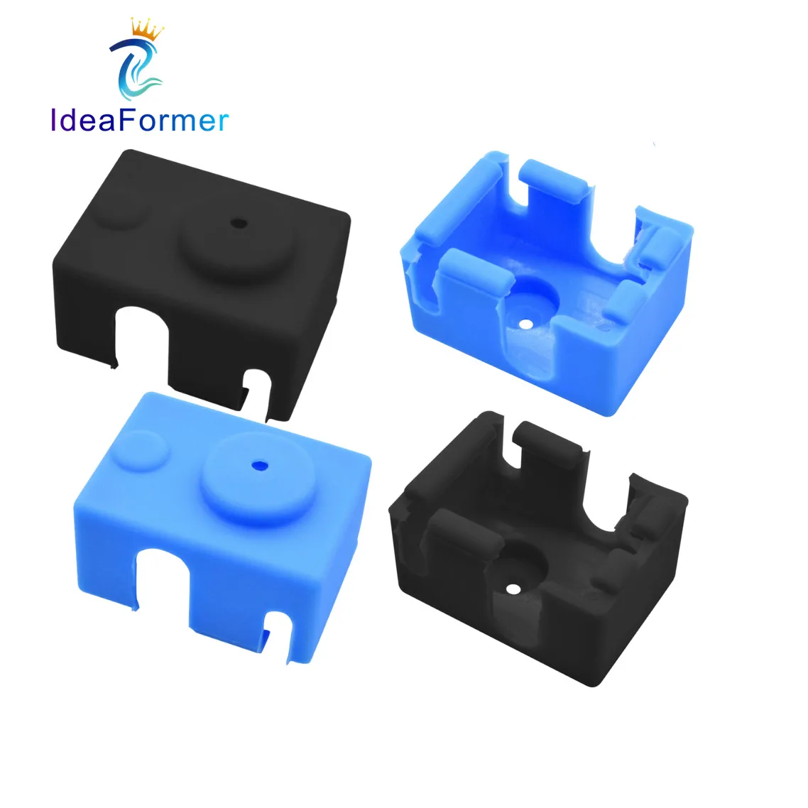 Capa de silicone para impressora 3d, bloqueio aquecedor oficial, proteção e isolamento para e3d v6 pt100 j-head