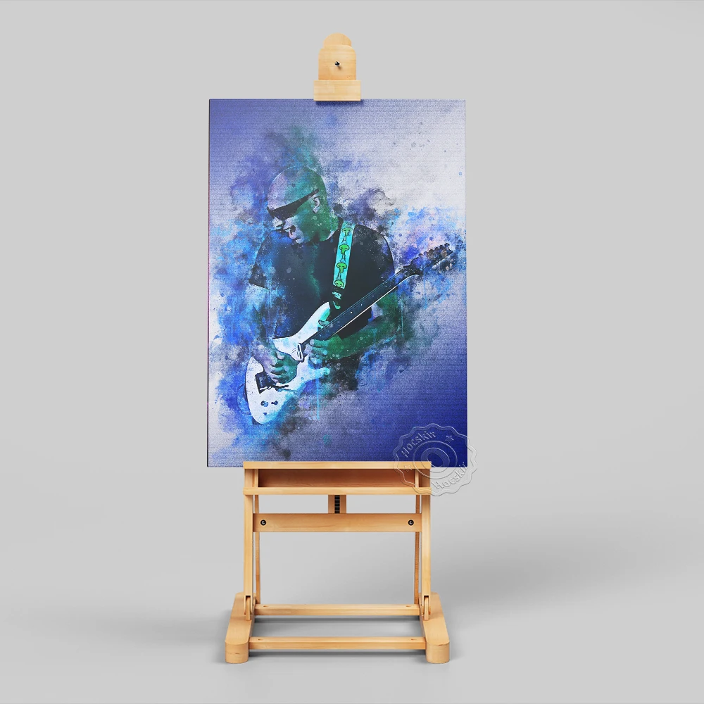 Joe Satriani Best Guitarist Art Poster, America Rock Fans Collection Art Prints, Vintage Art Portrait Painting Home Wall Decor