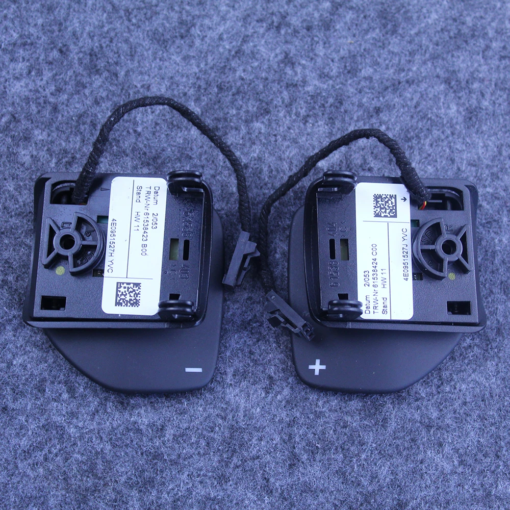 Pair 4-spoke Multifunction Steering Wheel Shift Paddle Tiptronic Switch For Audi A3 A4 B8 A5 A6 C6 A8 Q5 Q7 S5 S8