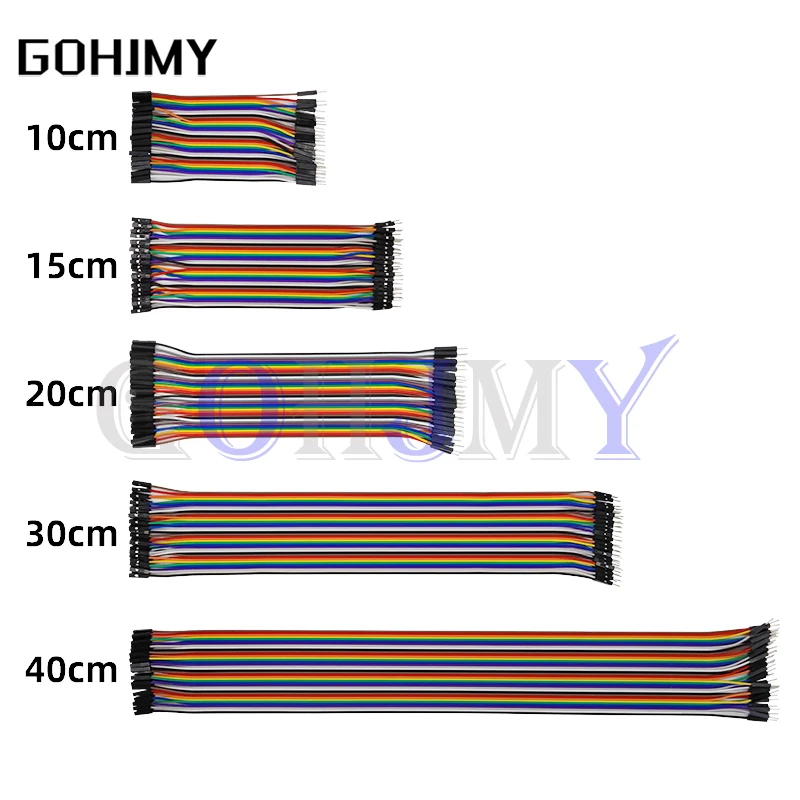 Dupont Line 10CM 20CM 30CM 40Pin Male To Male + Male To Female And Female To Female  Wire Dupont Cable For Arduino DIY KIT