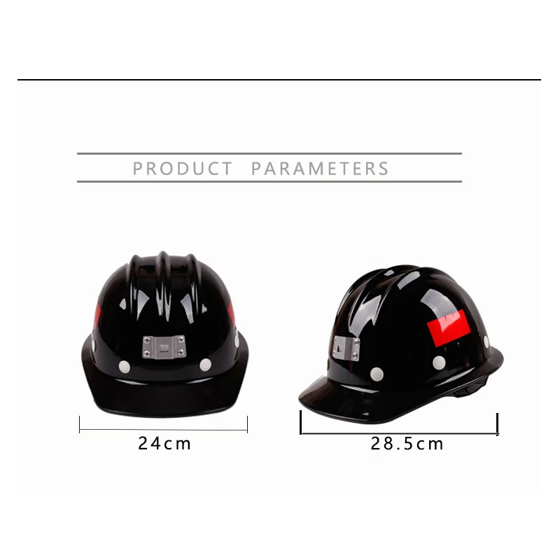 Safety Helmet ABS Fiberglass Reflective Strip for Underground Mine Wearable Miner\'s Lamp Working Breathable Safety Helmet