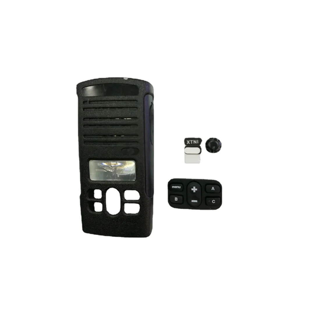 Black Housing Case Kit Front Cover Shell+Keyboard+Knob Sets For Motorola  Mag One A12 EP150 Radio Walkie Talkie change accessory