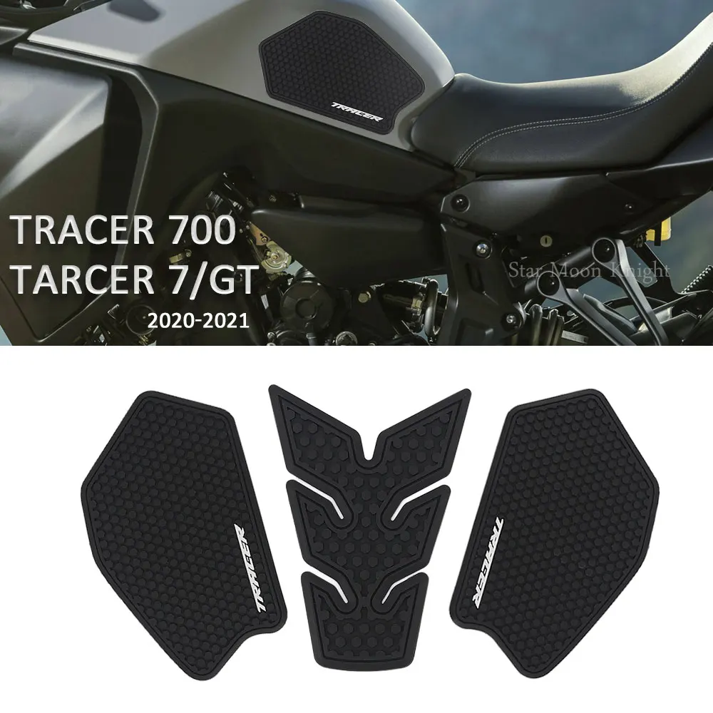 For Yamaha Tracer 700 Tracer 7 GT 2020 2021 Motorcycle Tank Pad  Non-slip Side Fuel Tank Stickers Waterproof Pad Rubber Sticker