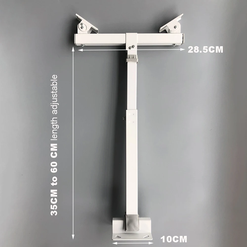 T-Shaped Telescopic Surveillance CCTV Camera Stand Mount Bracket Extension 30-60cm Adjustable Double Camera Lifting Support