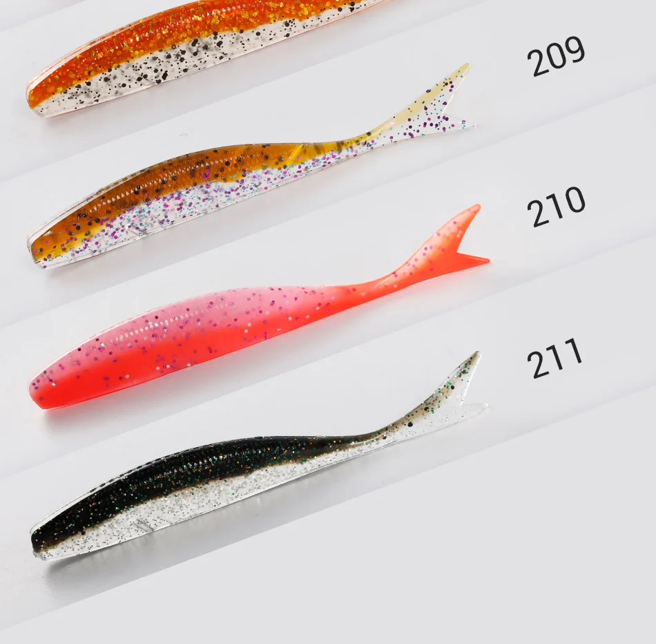NOEBY Blade Minnow Dart Worm Weichköder 9cm 11cm Silikon Kunstköder Salzwasser Süßwasser Seebarsch Künstliches Angelzubehör – Detail 8