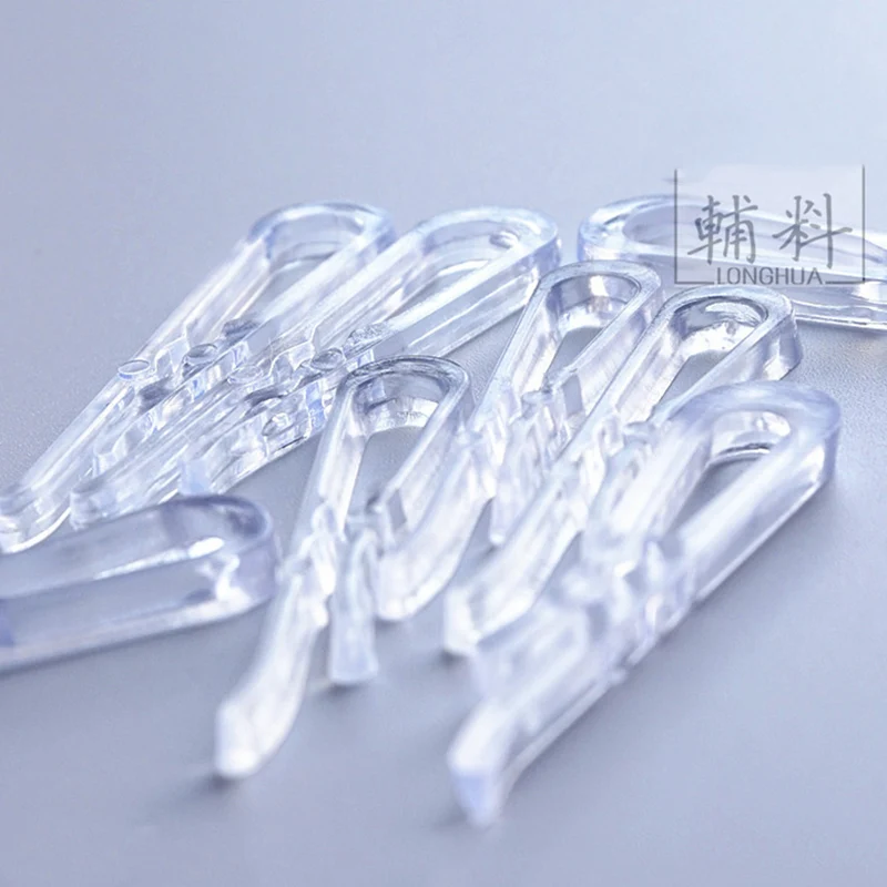 Plastic Transparent Clip Clear Multifunction Stockings Cloth Clip Toothed Clothespin for Shirt Bra Briefs Sock Pants 100pcs