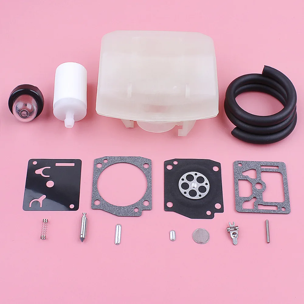 Carburetor Repair Rebuild Kit For Husqvarna 340 345 350 353 346XP Air Fuel Filter Line Primer Bul Chainsaw Spare Replace Parts