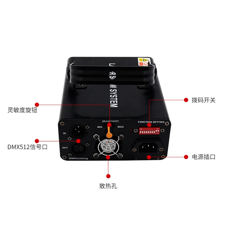 Hot Sale Single Head RGB Full Color Laser Light Line Scanning Laser Light With DMX Control For Disco Party Wedding Laser Light