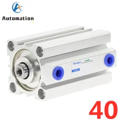 SDA Type Bore 40mm stroke 5/10/20/25/30/40/50/100mm double acting SDA40 compact air pneumatic piston cylinder Female