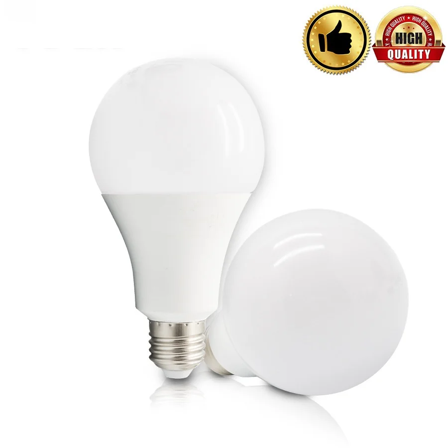 

E27 led ball bulb light 5w 7w 9w 12w 15w 18w milky cover warm white cold white led Globe light AC85-265V