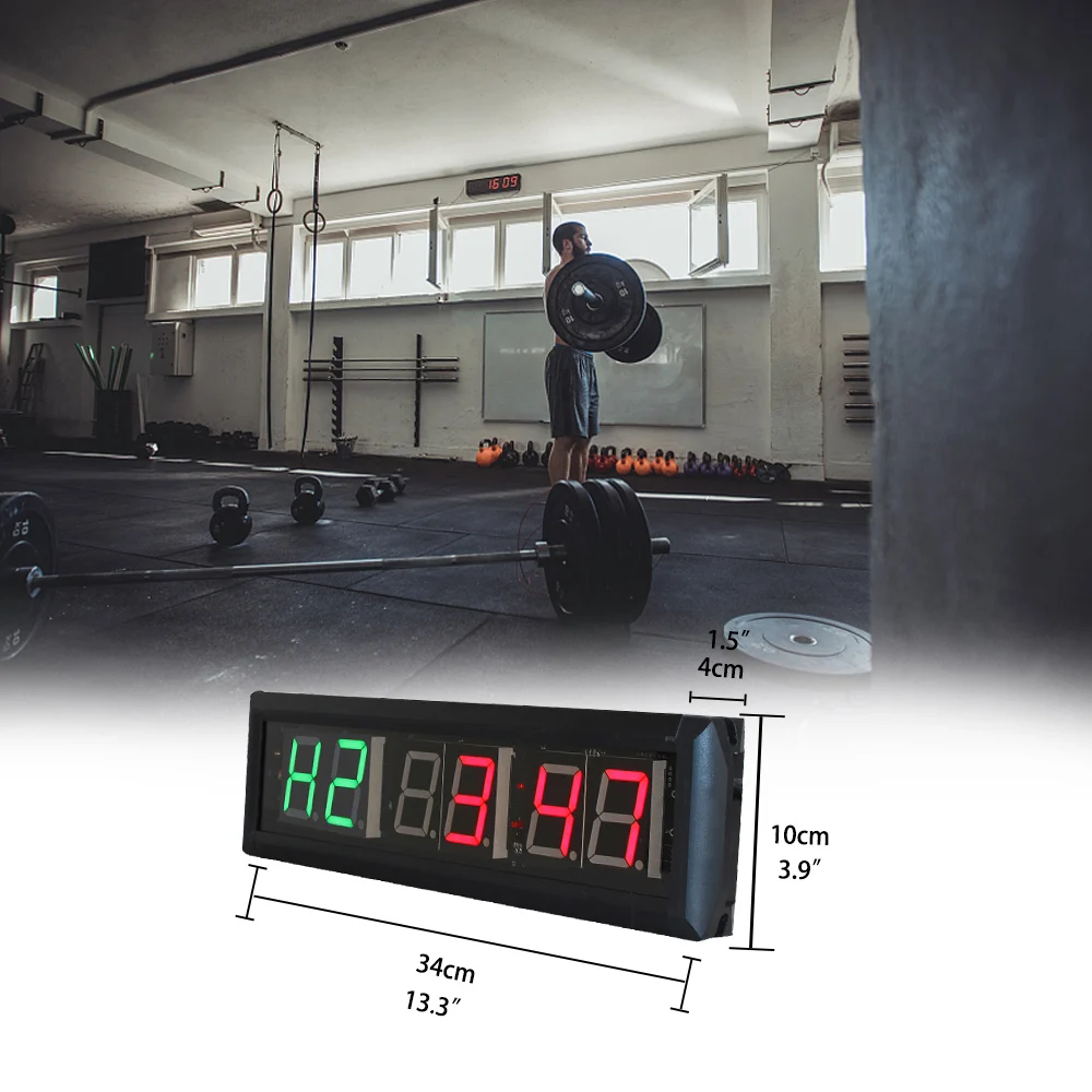 [Ganxin]1.8 Inch Gym Crossfit Timer LED Interval Timer Training Time And Rest Time Alternate Countdown