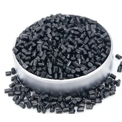 Concentrated black masterbatch for plastics for injection molding granulation and film blowing