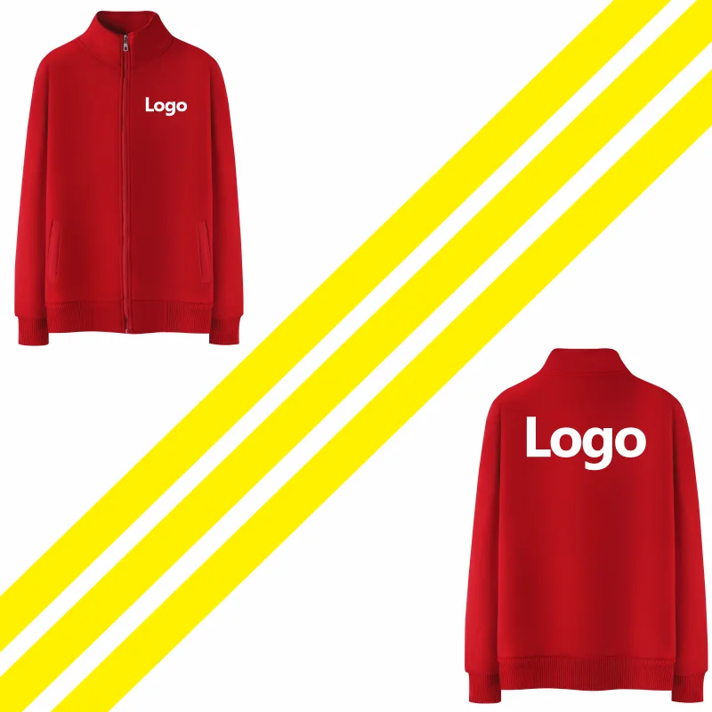 12 Pure Color Autumn And Winter Thick Jacket Custom Logo Printing  Team Brand Embroidery Personal Design ONECOOL