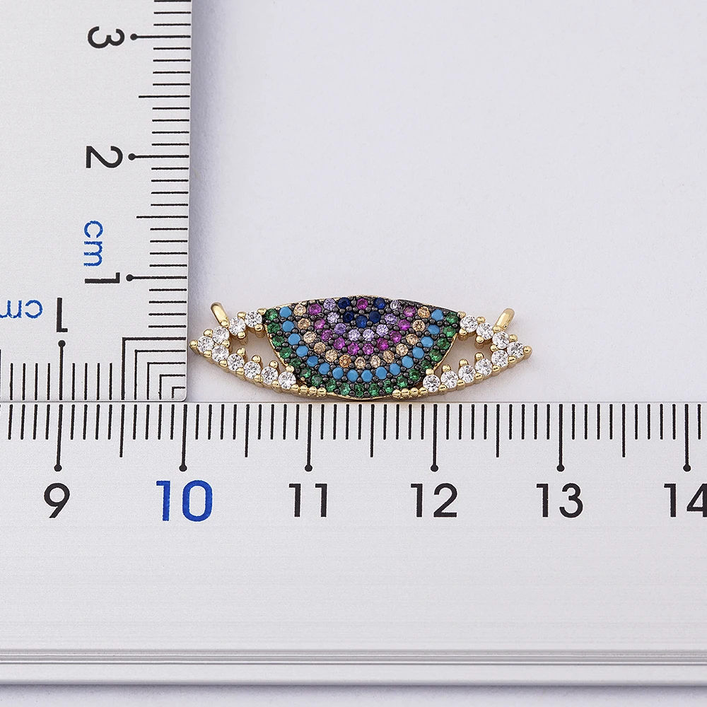 Nidin Hot Sale Greek Zircon Blue Eye Pendant Woman Cubic Zirconia Evil Eye Necklace CZ Lucky Jewelry Gift Collar De Ojo Turco