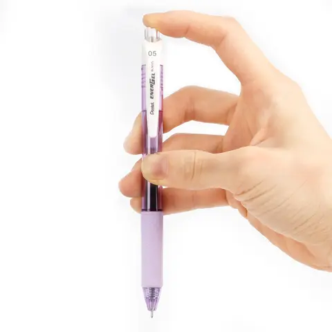Pentel EnerGel flytande färgpenna BLN105 snabbtorkande penna med kulspetspenna, 0,5 mm, metallnål, kontorsmaterial, skolmaterial 10 best sales pentelpenna - №9
