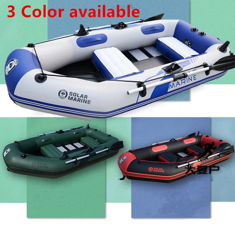 Inflatable Kayak Fishing Boat, Canoe with Wooden Floor, All Accessories, Dinghy Raft, Outdoor Water Sport, 2 Person, 200cm