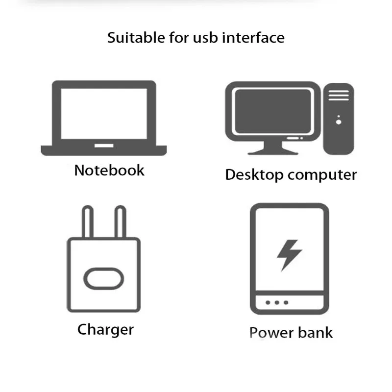 暖かい白色のUSBプラグインLED電球,ポータブル,家庭用,環境用,省エネ,読書用,常夜灯,10個