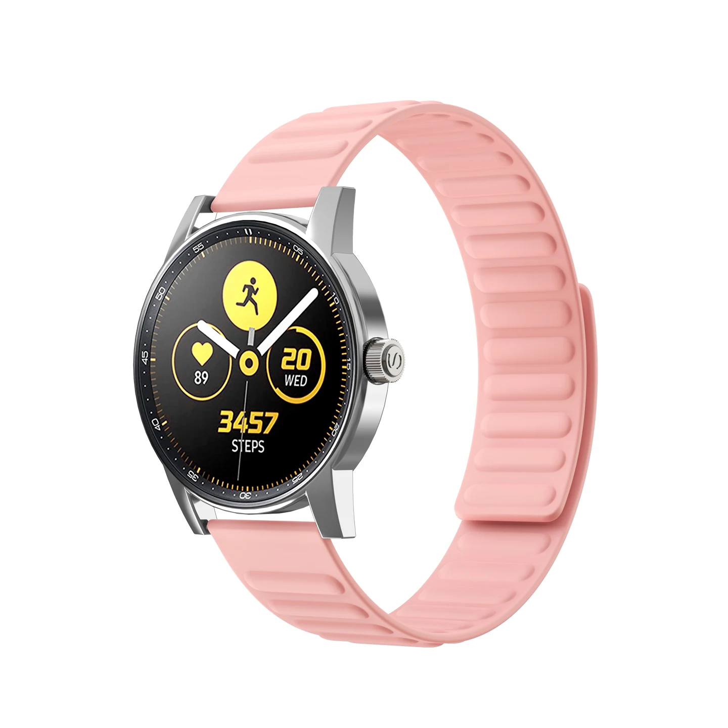 Силиконовый магнитный ремешок 20 мм для Amazfit GTS 2/2e/GTS2 Mini/GTR 42 мм/GTR2/2e, ремешок с магнитной петлей для Amazfit Bip/ Bip U