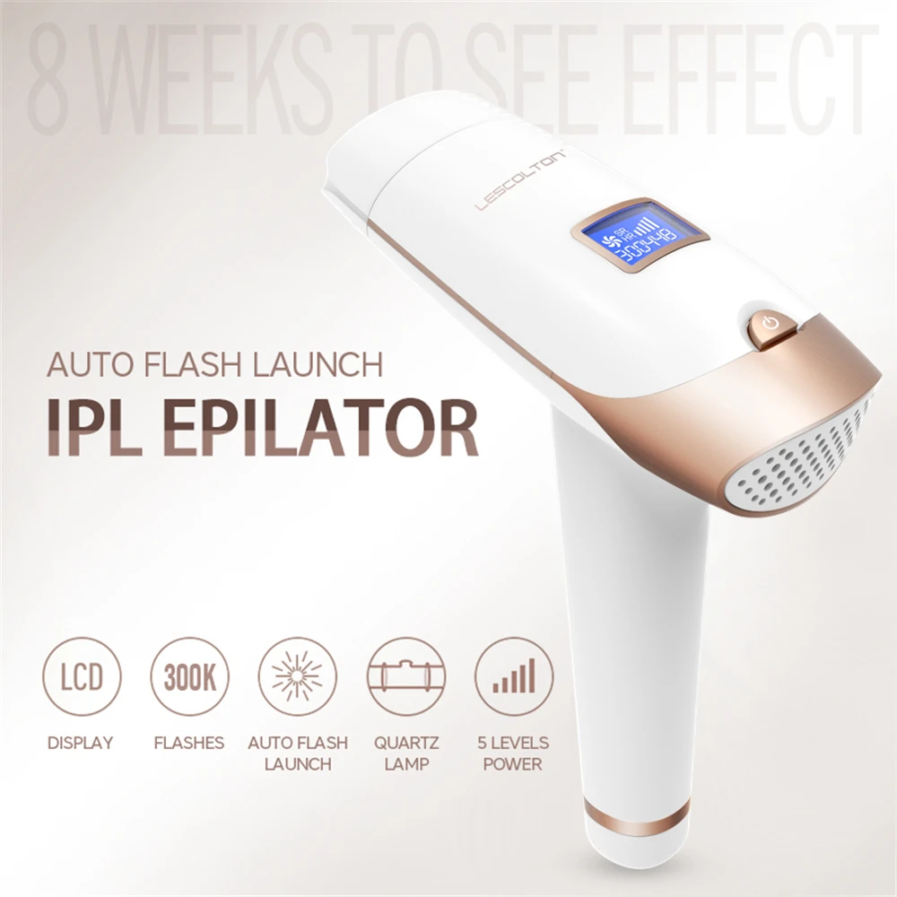 

IPL Permanent Epilator Painless Laser Hair Remover 300000 times Home Pulse light Hair Removal Device Facial Armpit Limbs Bikini