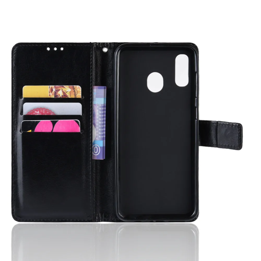 Fashion ShockProof Flip PU Leather Wallet Cover Samsung Galaxy Wide 4 Case For Samsung Wide4 A205S SM-A205S Phone Bags