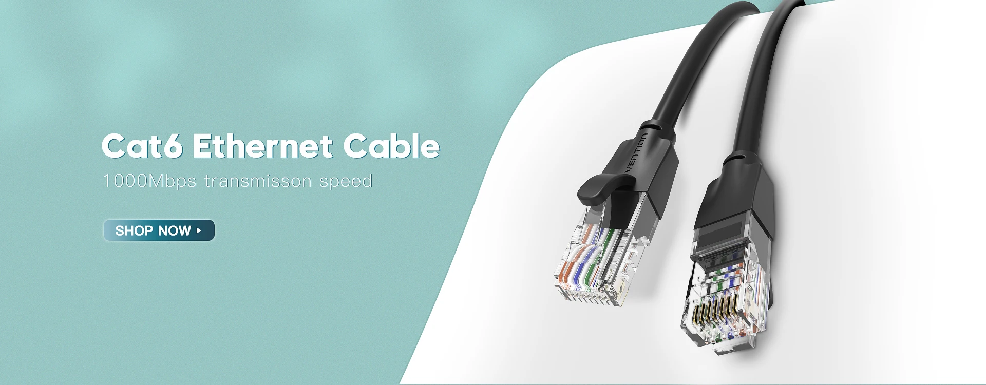 Vention RJ45 Zugentlastung Stiefel Ethernet RJ45 Stecker Stiefel Stecker Abdeckung 50PCS RJ45 Stiefel Kappe Abdeckung für CAT5E/6 Ethernet Kabel – Detail 2