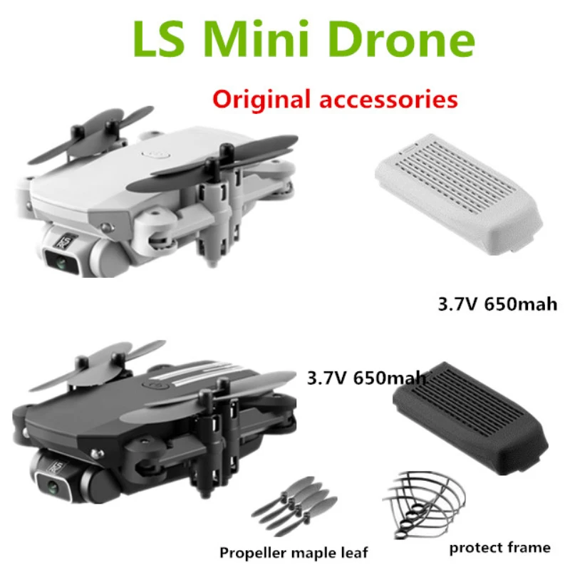 LS-MIN  mini drone Original Accessories  3.7V 650mah Battery Propeller Blade For LS-MIN Drones Spare Parts