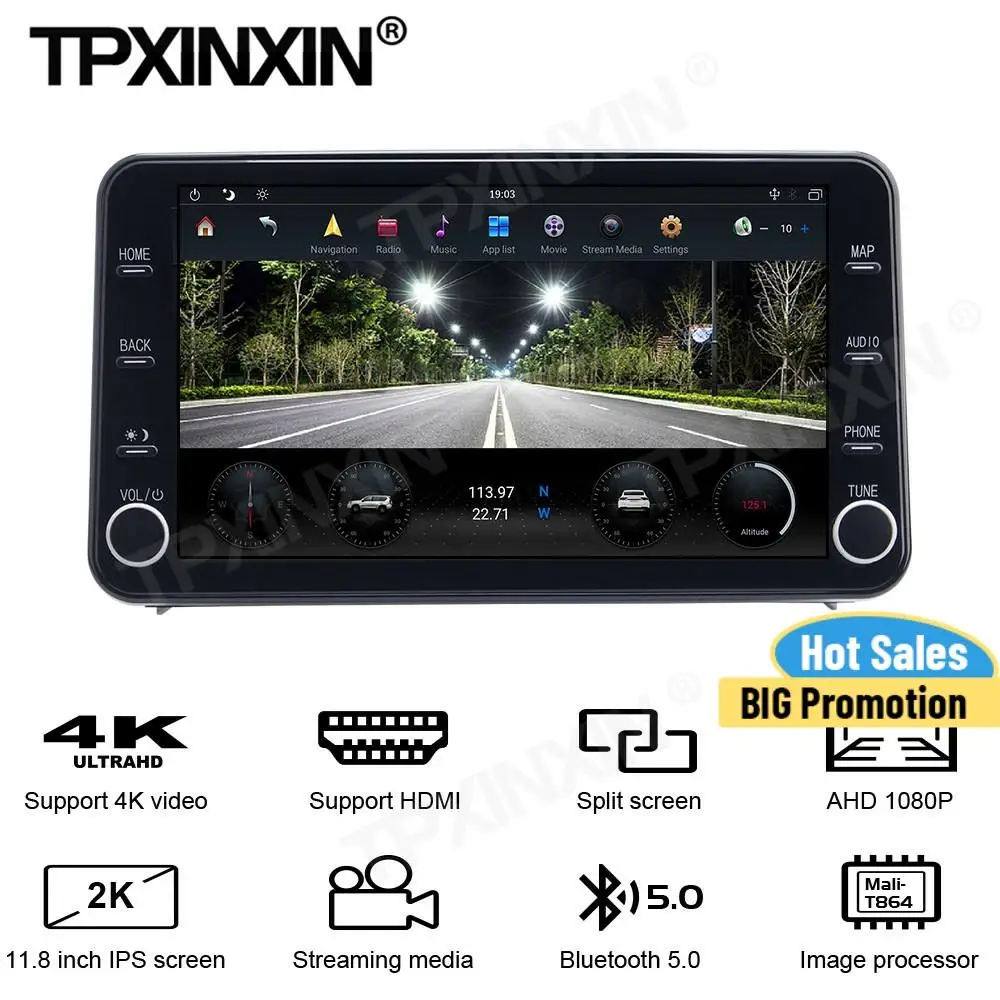 HD Scree 1920*1080 Android 9.0 Car Multimedia Player Streaming Media For Toyota LEVIN 2019 2020 Radio Stereo Recorder Head Unit