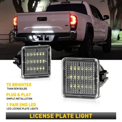 AUXITO 2Pcs For Toyota Tacoma Tundra 2016 2017 2018 2019 2020 2021 CANBUS Car LED License Number Plate Light Lamp White 12V