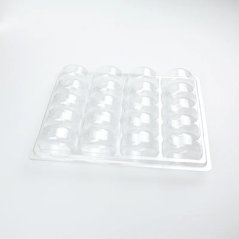 Hot Sale 20 Macaron Cookie Food Grade Clear Plastic Blister Clamshell Tray Packaging For Display