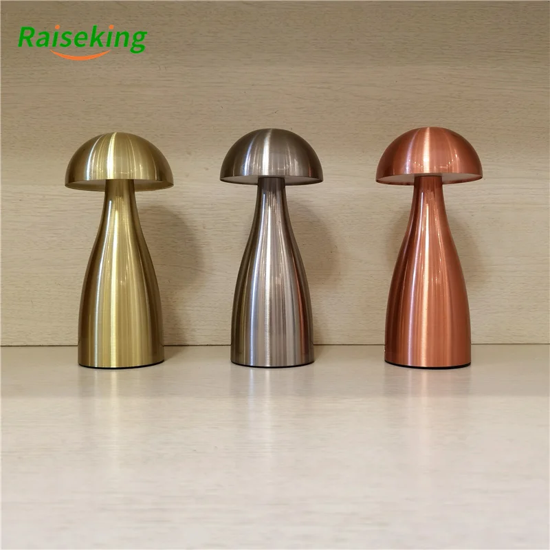 Mordern Metal Led Cordless Table Lamp 5200mAh Rechargeable For Restaurant Ktv Bar Dining Table With Touch Dimming Brightness