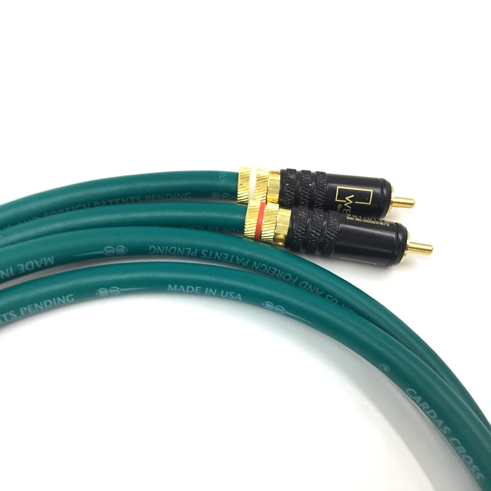 Coppia TOP-HiFi tipo 4 cavo Audio RCA placcato in oro doppio cavo segnale Audio RCA Corld di fascia alta Rca per CARDAS CROSS