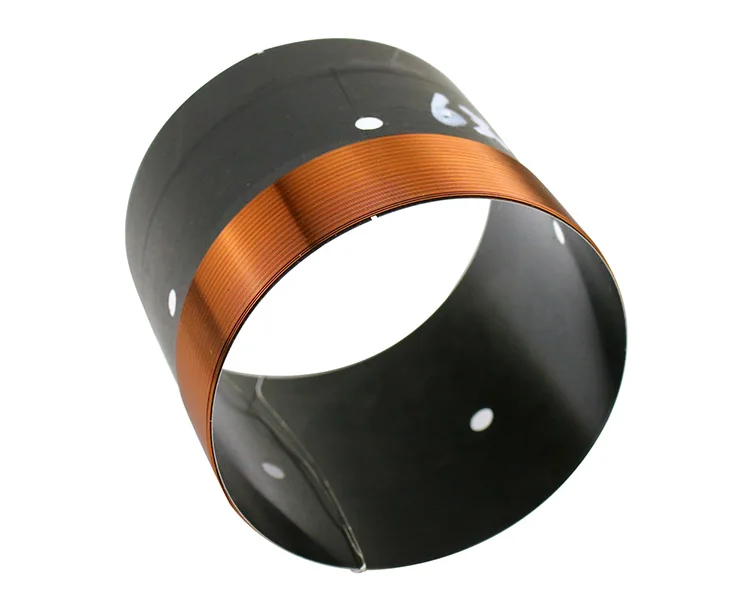 سلك نحاسي مستدير لمكبر الصوت ، ملف صوت جهير ، ألومنيوم أسود ، تصنعه بنفسك ، مكبر صوت 10-15 بوصة ، 2 ، من من من من من من من من من ومن ثم ، 64 ،