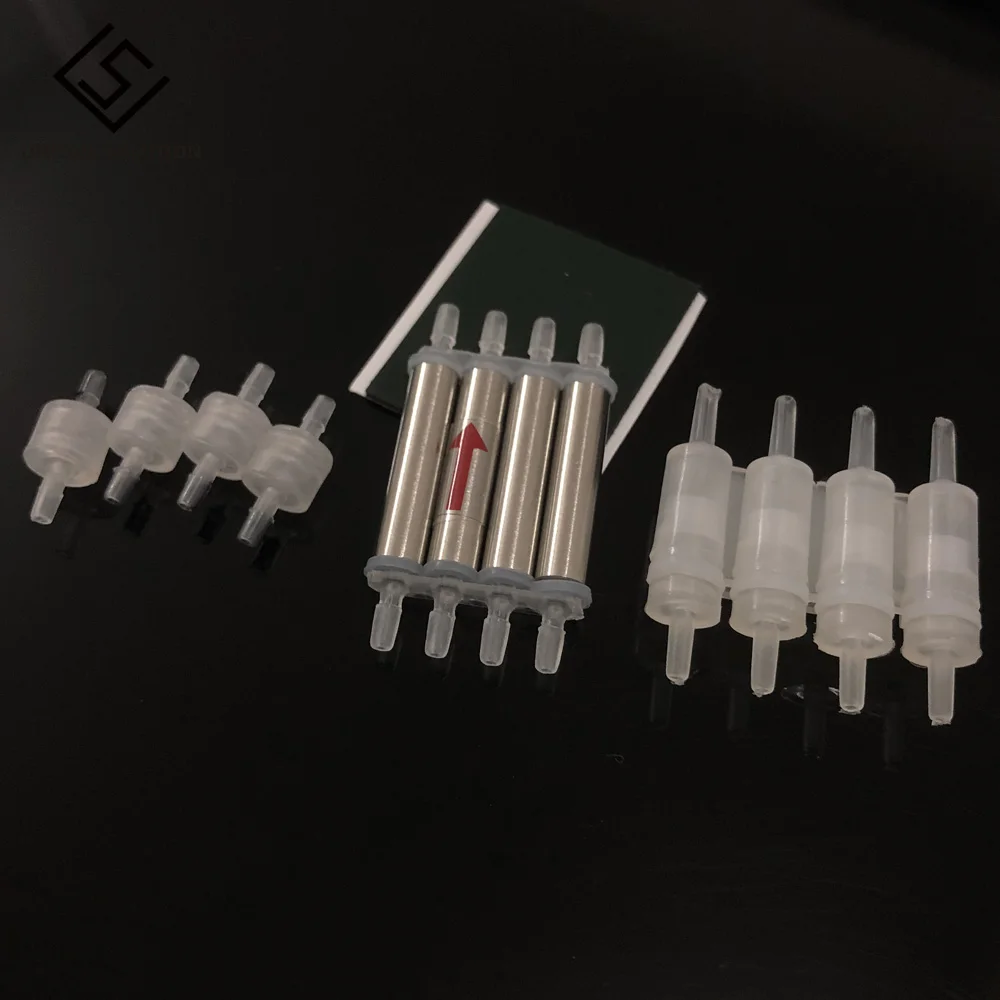 CISS Ink  Connector One Way Valve for CISS  Connector One Way Valve for Bulk Ink System 4 color White Transparent