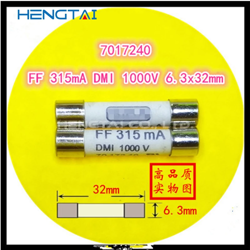 Fast Acting Ultra Rapid Ceramic Fuse SIBA FF315mA 0.315A FF500mA 0.5A FF630mA 0.63A FF1A 1A FF1.6A 1.6A FF2A 2A  1000V 6.3x32mm