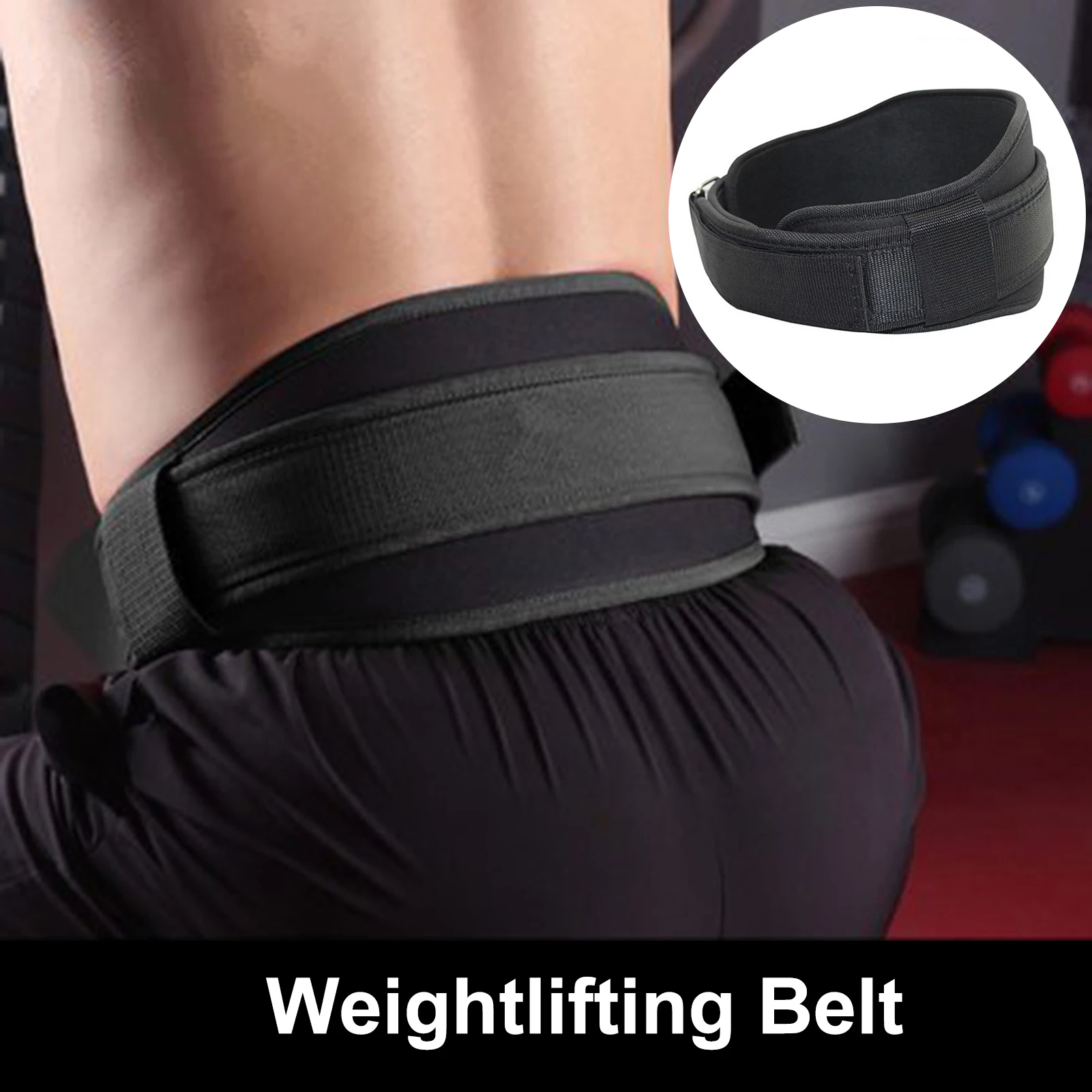 Gym Weightlifting Belt Nylon Musculation Squat Powerlifting Waist Belt Dumbbell Bodybuilding Dead Lifting Gym Accessory