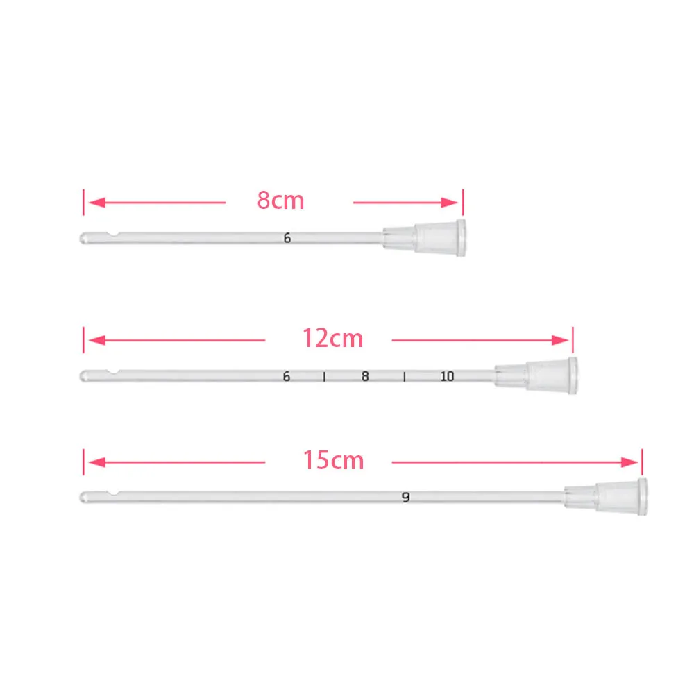 10 шт., гибкий катетер для искусственного осеменения, 80 мм, 120 мм, 150 мм