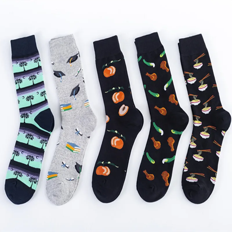 5 pairs of socks new mid tube socks wholesale tide socks wholesale casual socks autumn and winter new socks wholesale