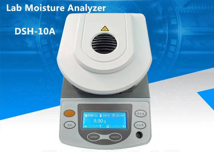 

10 г/0,01 г емкость галогенная нагревательная лаборатория анализатор влажности для зерновых минеральных продуктов питания инфракрасный галогенный анализатор влажности детектор Mois